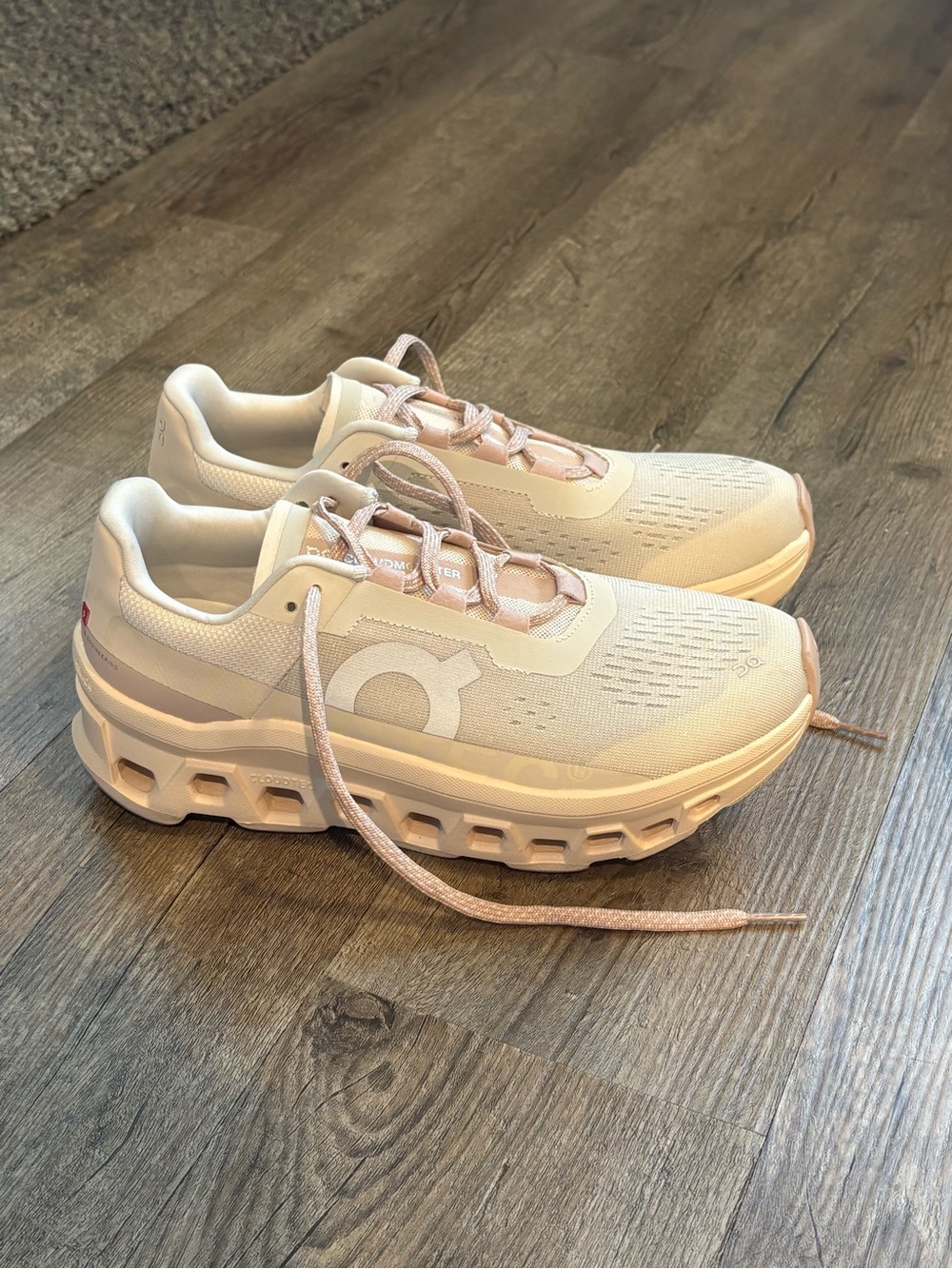 ON Cloudmonster Women's 9 | pink and cream